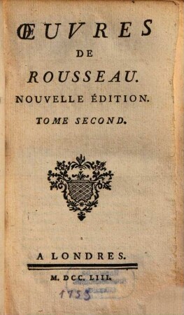 Oeuvres De Rousseau, 2