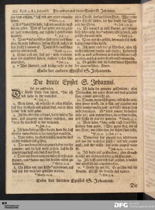 Die dritte Epistel S. Johannis.
