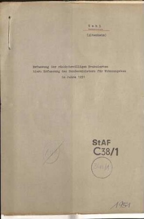 Erfassung der rückkehrwilligen Evakuierten, hier: Landkreis Kehl