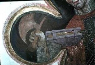 Vierpaß mit dem heiligen Wolfgang