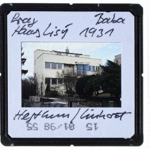 Prag, Werkbundsiedlung (Baba),Prag, Werkbundsiedlung/Baba, Haus Lisý