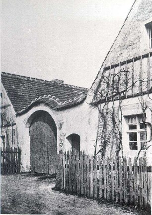 Bauernhof in der Niederlausitz : Bauwesen - Wirtschaftsgebäude und Gehöfte. Ort: Delnja Łužica / Niederlausitz. Gehöftsform in Buchwalde bei Senftenberg.
