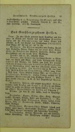 Das Großherzogthum Hessen