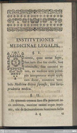Institutiones Medicinae Legalis