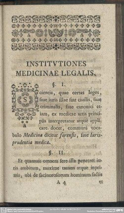 Institutiones Medicinae Legalis