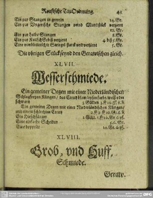 XLVII. Messerschmiede