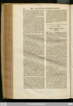 Cap. XIV. An ex Versionibus oriantur Schismata.