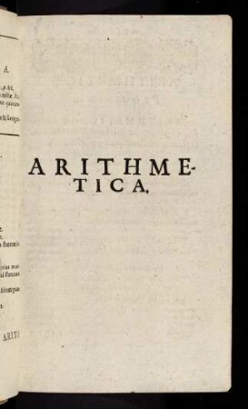 1-128, I. Arithmetica