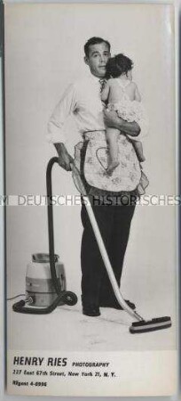 Werbe-Karte mit einem Foto Henry Ries - Nachlass