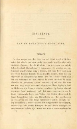 Een en twintigste hoofdstuk. Ternate