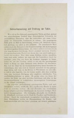 Gebrauchsanweisung und Erklärung der Tafeln