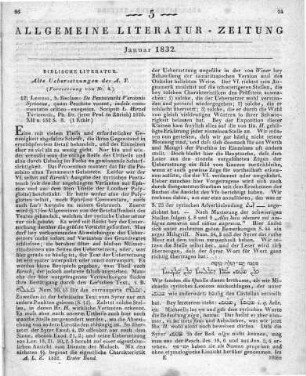 Hirzel, L.: De Pentateuchi Versionis Syriacae Quam Peschito Vocant Indole Commentatio Critico-Exegetica. Leipzig: Reclam 1825