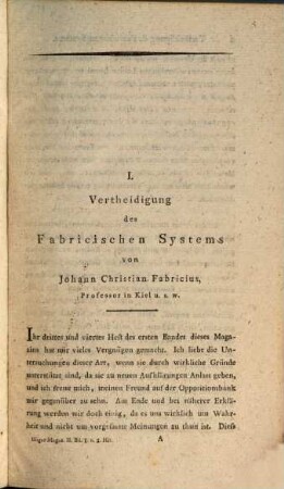 Magazin für Insektenkunde, 2. 1803