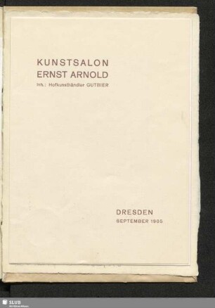 Kunstsalon Ernst Arnold