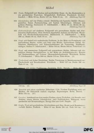 Möbel (Nr. 611-622)