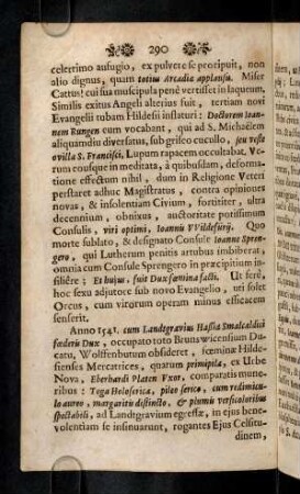 290-296, Anno 1541. cum Landtgravius Haßiae Smalcaldici ...