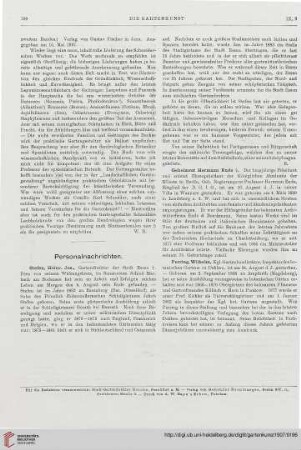Personalnachrichten