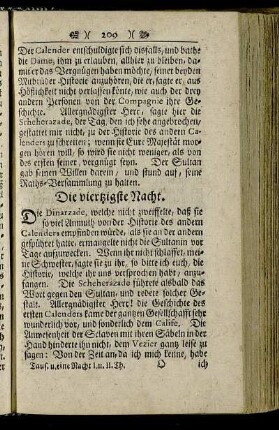 Die viertzigste Nacht.