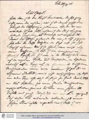 Brief vom 28.11.1906