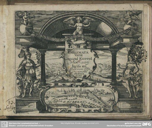 Emblemata varia Gregorii Kleppisii incisa aeri, aphorismis et epigrammatis illustrata