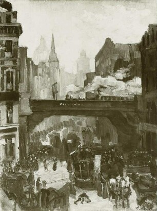 GB, London, Straße, Gemälde