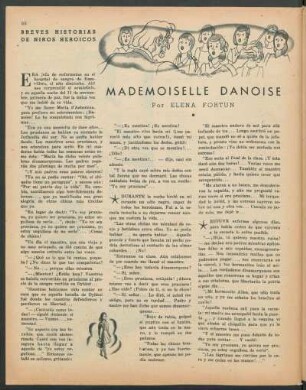 Breves historias de niños heroicos : Mademoiselle Danoise