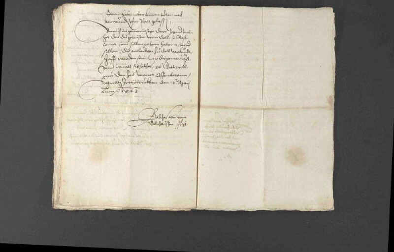 Pfalzgraf Wolfgang bittet hinsichtlich seines Hofmeisters Heinrich von Ulm, der mit Begleitern nach Frankreich geschickt worden war und dort bei einem Kloster nahe Toul in einen Hinterhalt geriet und getötet wurde, um Rat bei der Verfolgung der Täter.