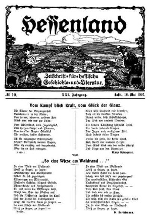 No. 10, 16. Mai 1907