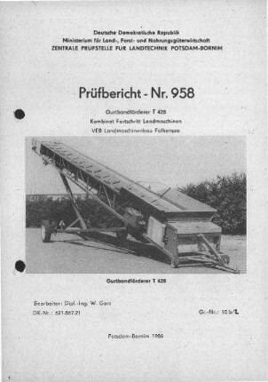 Gurtbandförderer T 428