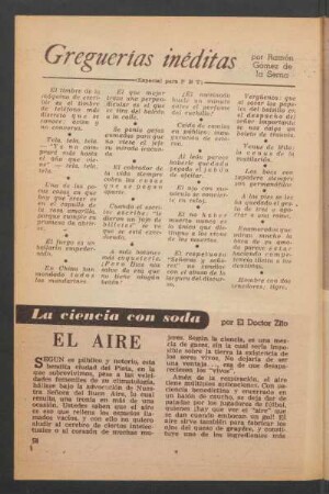 El aire : La ciencia con soda