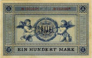 Deutsches Reich: 100 Mark 1876 Probe
