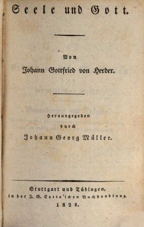 Seele und Gott