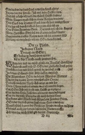 Der 31. Psalm. - Der 40. Psalm.