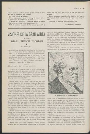 Visiones de la gran aldea [Continuación]