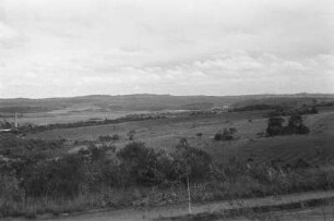 Rumpffläche zwischen Serra do Mar und Sao Paulo : Blick über eine ebene Graslandschaft