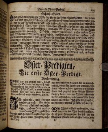 Oster-Predigten – Am Feste der Himmelfahrt Christi