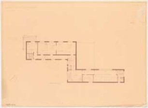 Gymnastikschule am See Monatskonkurrenz Dezember 1932: Grundriss Obergeschoss 1:100