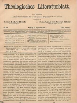 289-290 [Rezension] Schulz, Alfons, Das zweite Buch Samuel