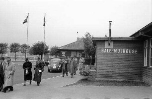 Bâle-Mulhouse: Empfangsbaracke