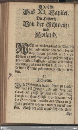 Das XI. [i.e. IX.] Capitel. Die Historie Von der Türckey