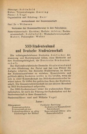29-30, NSD-Studentenbund und Deutsche Studentenschaft
