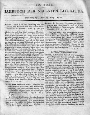 Halle, b. Gebauer: Besuch einer pragmatischen Geschichte der Arzneykunde, von Kurt Sprengel. Zweyter Theil. Zweyte umgearbeitete Auflage. VI u. 714 S. gr. 8. mit einem Titelkupfer.
