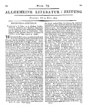 1802: Allgemeine Literatur-Zeitung