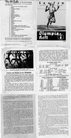 Kommunistische Tarnschrift im Layout eines Olympia-Heftes mit der Rede von Wilhelm Florin auf dem VII. Weltkongress der Kommunistischen Internationale