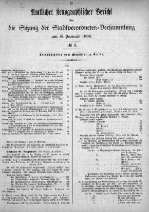 No. 3, 19. Januar 1899