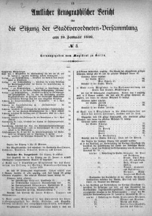 No. 3, 19. Januar 1899
