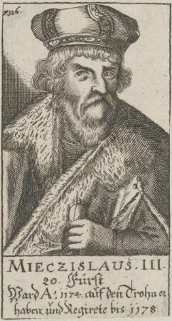 Bildnis von Mieczislaus III., König von Polen