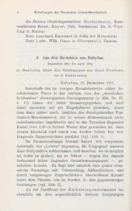 2a. Berichte über die Grabungen am Kasr Nordost