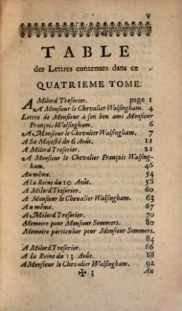 Mémoires et instructions pour les Ambassadeurs, T. 4