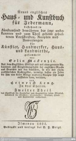 2: Das Kunstbuch für Hausväter und Hausmütter
